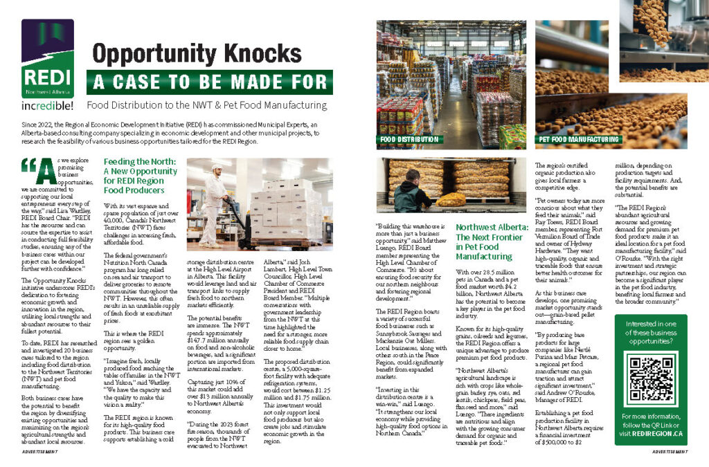 Issue #45 - Opportunity Knocks - Food Distribution to the NWT & Pet Food Manufacturing